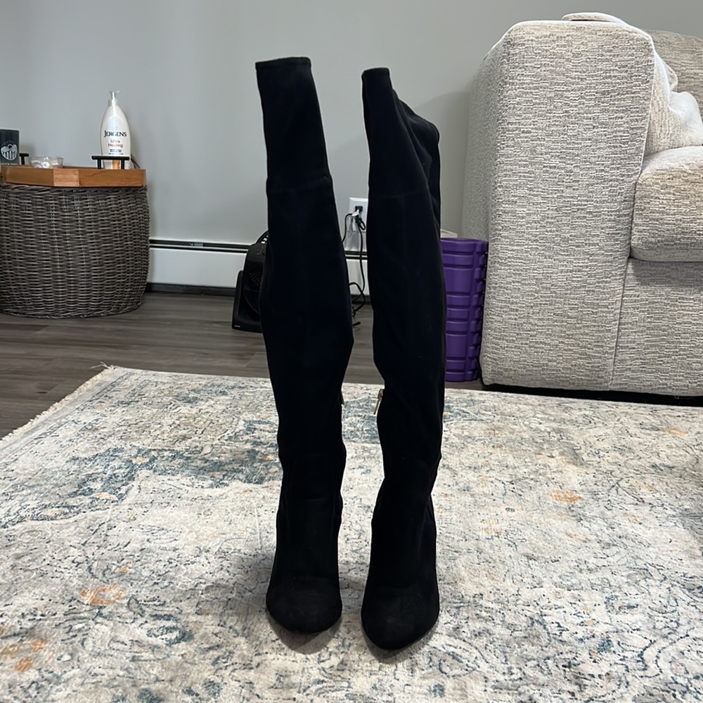 Black over the knee boots